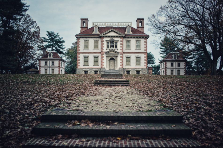 A large ornate historic mansion.